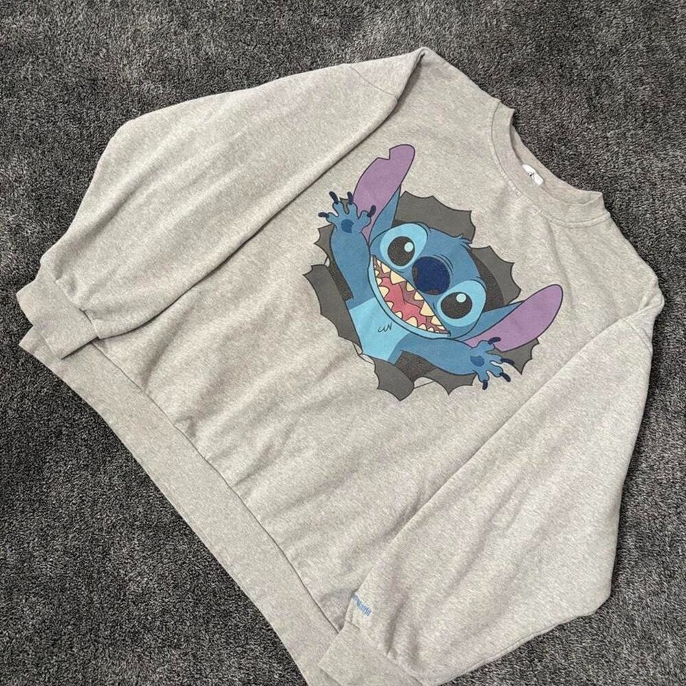 Walt Disney World Double Sided Stitch Crewneck Sweatshirt Sweater Parks 2XL